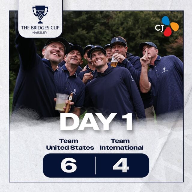 Team USA hangs on to the lead as day one comes to a close.