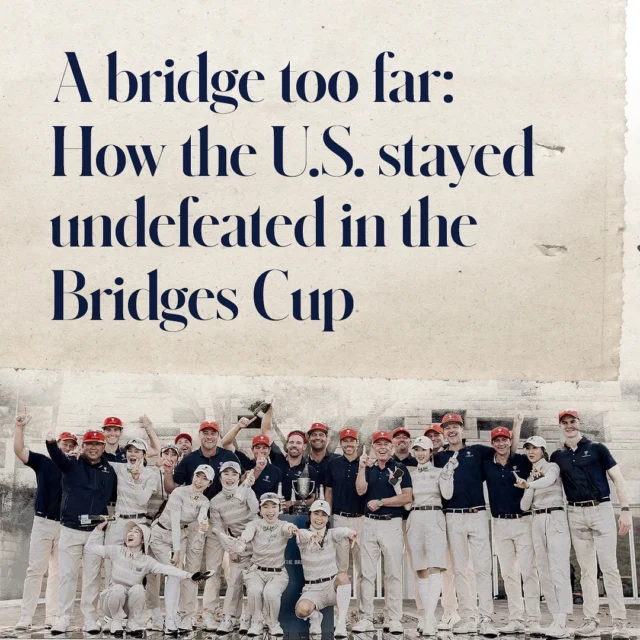 How Team USA clinched their third straight Bridges Cup victory: a thrilling 17-15 win over the Internationals in the final session! 🇺🇸🏆