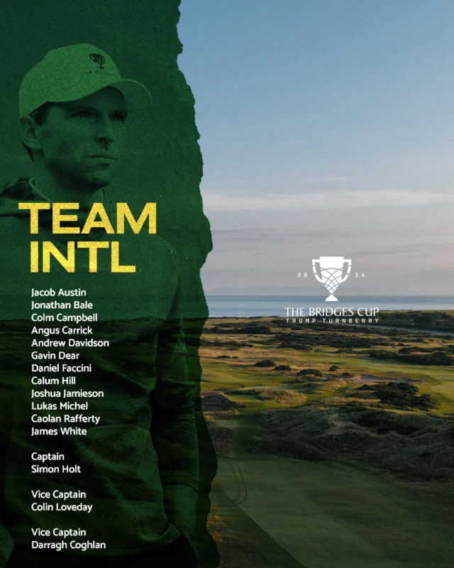 The challenge awaits.

Team International is set as they head to Trump Turnberry in pursuit of the Bridges Cup.

#thebridgescup