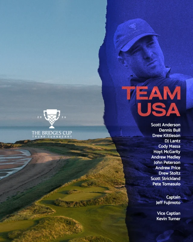 Three-time champions. Undefeated.

Team USA is set and ready to defend the Bridges Cup at Trump Turnberry.

#thebridgescup