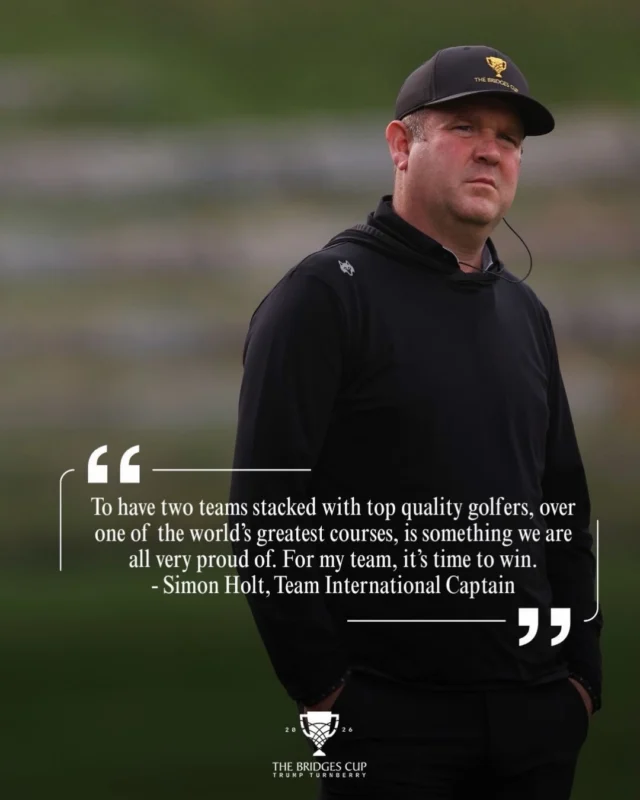 Team International looks ahead to Trump Turnberry and what it means to represent the International side at The Bridges Cup 2026.

#thebridgescup