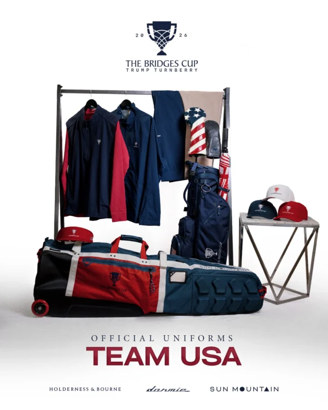 Ready for Trump Turnberry. 🇺🇸

A look inside the kit for each Team USA player at The Bridges Cup 2026.

@holdernessbourne 
@sunmountainsports 
@dormieworkshop 
#thebridgescup