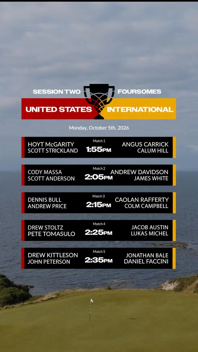 Session Two Foursomes are set at #TheBridgesCup